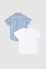 Load image into Gallery viewer, Mothercare Seaside Shirt And T-Shirt Set
