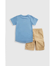 Load image into Gallery viewer, Mothercare Cargo Shorts and T-Shirt Set