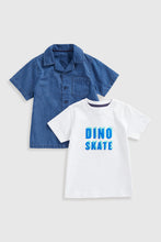 Load image into Gallery viewer, Mothercare Shirt And T-Shirt Set