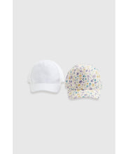Load image into Gallery viewer, Mothercare Floral Baseball Caps - 2 Pack