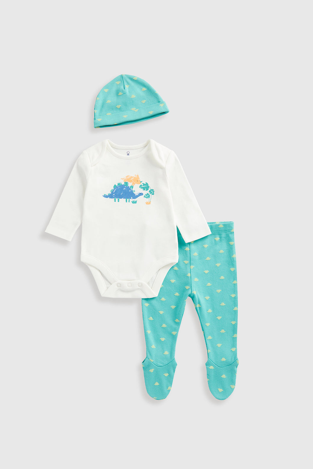 Mothercare Dinosaur 3-Piece Baby Outfit Set