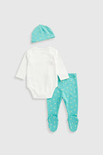 Load image into Gallery viewer, Mothercare Dinosaur 3-Piece Baby Outfit Set
