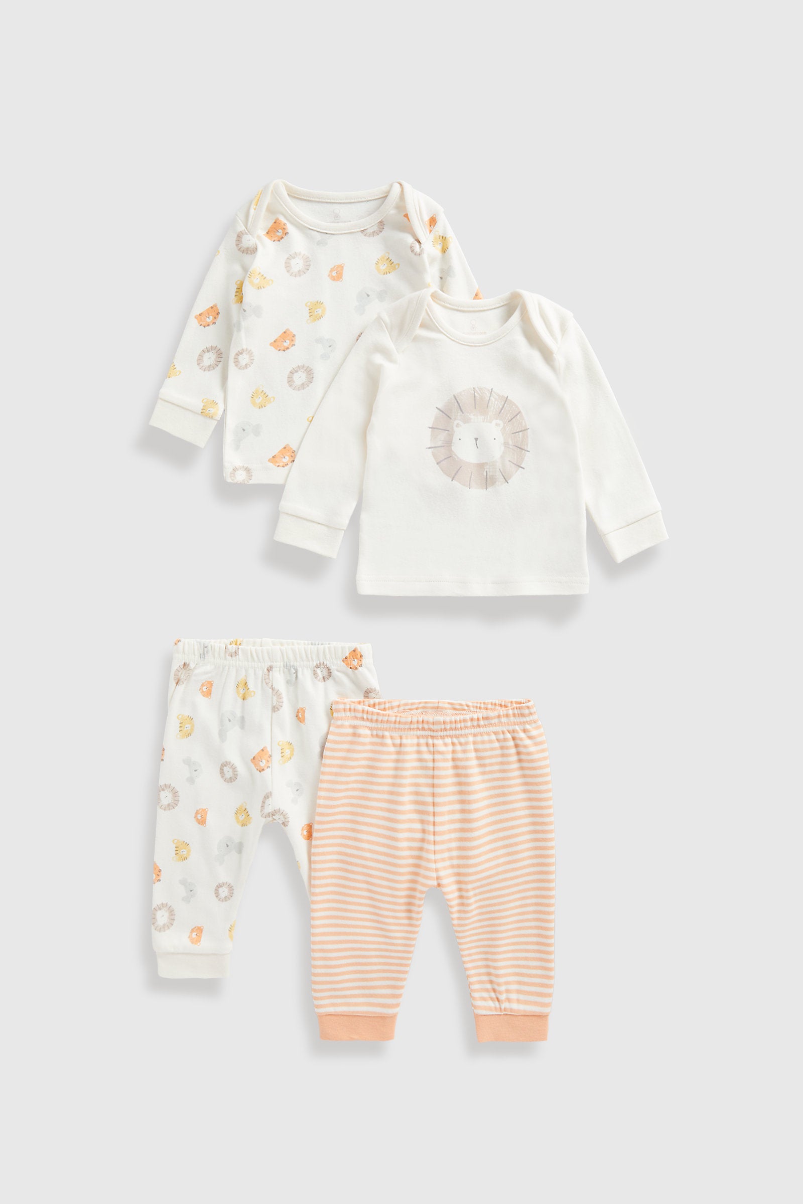 Mothercare 3 Pack Safari Sleepsuits
