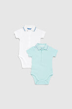 Load image into Gallery viewer, Mothercare Polo Bodysuits - 2 Pack
