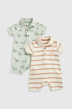 Load image into Gallery viewer, Mothercare Llama Polo Rompers - 2 Pack