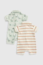 Load image into Gallery viewer, Mothercare Llama Polo Rompers - 2 Pack