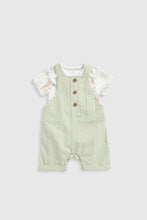 Load image into Gallery viewer, Mothercare Llama Bibshorts and Bodysuit Set
