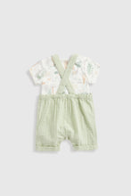 Load image into Gallery viewer, Mothercare Llama Bibshorts and Bodysuit Set