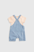 Load image into Gallery viewer, Mothercare Llama Bibshorts and Bodysuit Set