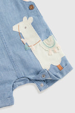 Load image into Gallery viewer, Mothercare Llama Bibshorts and Bodysuit Set