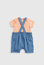 Load image into Gallery viewer, Mothercare Jungle Bibshorts and Bodysuit Set