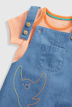 Load image into Gallery viewer, Mothercare Jungle Bibshorts and Bodysuit Set