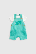Load image into Gallery viewer, Mothercare Jungle Bibshorts and Bodysuit Set