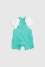Load image into Gallery viewer, Mothercare Jungle Bibshorts and Bodysuit Set