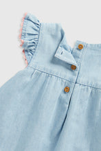Load image into Gallery viewer, Mothercare Denim Dress, Headband and Knickers
