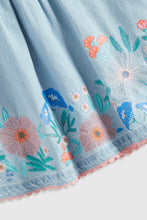 Load image into Gallery viewer, Mothercare Denim Dress, Headband and Knickers