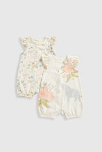 Load image into Gallery viewer, Mothercare Elephant Rompers - 2 Pack
