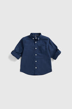 Load image into Gallery viewer, Mothercare Navy Oxford Shirt