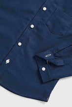 Load image into Gallery viewer, Mothercare Navy Oxford Shirt