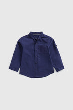 Load image into Gallery viewer, Mothercare Navy Oxford Shirt