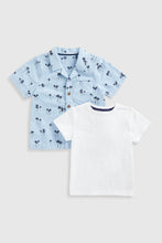 Load image into Gallery viewer, Mothercare Palm Tree Shirt And T-Shirt Set