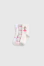 Load image into Gallery viewer, Mothercare Fairy Slip-Resist Socks - 3 Pack