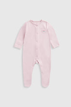 Load image into Gallery viewer, Mothercare Garden Bunny Baby Sleepsuits - 3 Pack