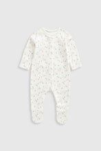 Load image into Gallery viewer, Mothercare Garden Bunny Baby Sleepsuits - 3 Pack