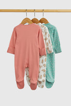 Load image into Gallery viewer, Mothercare Bunny Baby Sleepsuits - 3 Pack