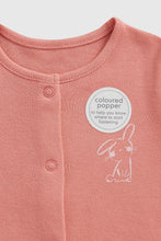 Load image into Gallery viewer, Mothercare Bunny Baby Sleepsuits - 3 Pack