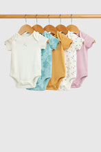 Load image into Gallery viewer, Mothercare Garden Bunny Short-Sleeved Bodysuits - 5 Pack