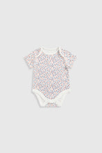 Load image into Gallery viewer, Mothercare Ditsy Short-Sleeved Bodysuits - 5 Pack