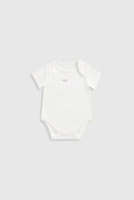Load image into Gallery viewer, Mothercare Ditsy Short-Sleeved Bodysuits - 5 Pack