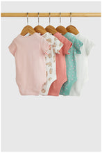 Load image into Gallery viewer, Mothercare Bunny Short-Sleeved Bodysuits - 5 Pack