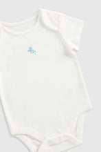 Load image into Gallery viewer, Mothercare Blue Floral Short-Sleeved Bodysuits - 5 Pack