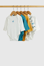 Load image into Gallery viewer, Mothercare Animal Transport Long Sleeved Bodysuits - 5 Pack