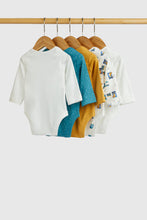 Load image into Gallery viewer, Mothercare Animal Transport Long Sleeved Bodysuits - 5 Pack