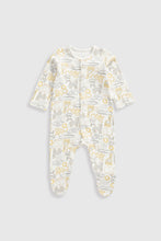 Load image into Gallery viewer, Mothercare Safari Baby Sleepsuits - 3 Pack
