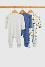 Load image into Gallery viewer, Mothercare Space Baby Sleepsuits - 3 Pack