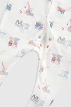 Load image into Gallery viewer, Mothercare Vehicles Baby Sleepsuits - 3 Pack