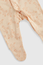 Load image into Gallery viewer, Mothercare Safari Baby Sleepsuits - 3 Pack