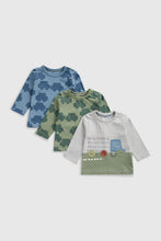 Load image into Gallery viewer, Mothercare Vehicles Long-Sleeved T-Shirts - 3 Pack