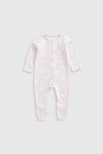 Load image into Gallery viewer, Mothercare Swan Baby Sleepsuits - 3 Pack