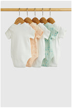 Load image into Gallery viewer, Mothercare Safari Short-Sleeved Bodysuits - 5 Pack
