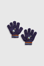 Load image into Gallery viewer, Mothercare Navy Rocket Gloves
