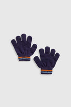 Load image into Gallery viewer, Mothercare Navy Rocket Gloves