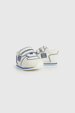 Load image into Gallery viewer, Mothercare Blue and White First Walker Trainers