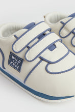 Load image into Gallery viewer, Mothercare Blue and White First Walker Trainers