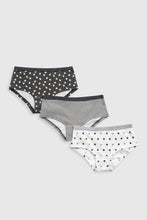 Load image into Gallery viewer, Mothercare Monochrome Hipster Briefs - 3 Pack