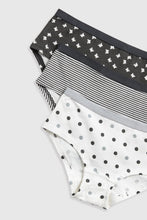 Load image into Gallery viewer, Mothercare Monochrome Hipster Briefs - 3 Pack